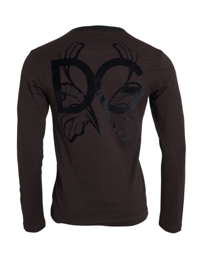 Dolce &amp;amp; Gabbana Brun DG Logo Rundringad Tröja