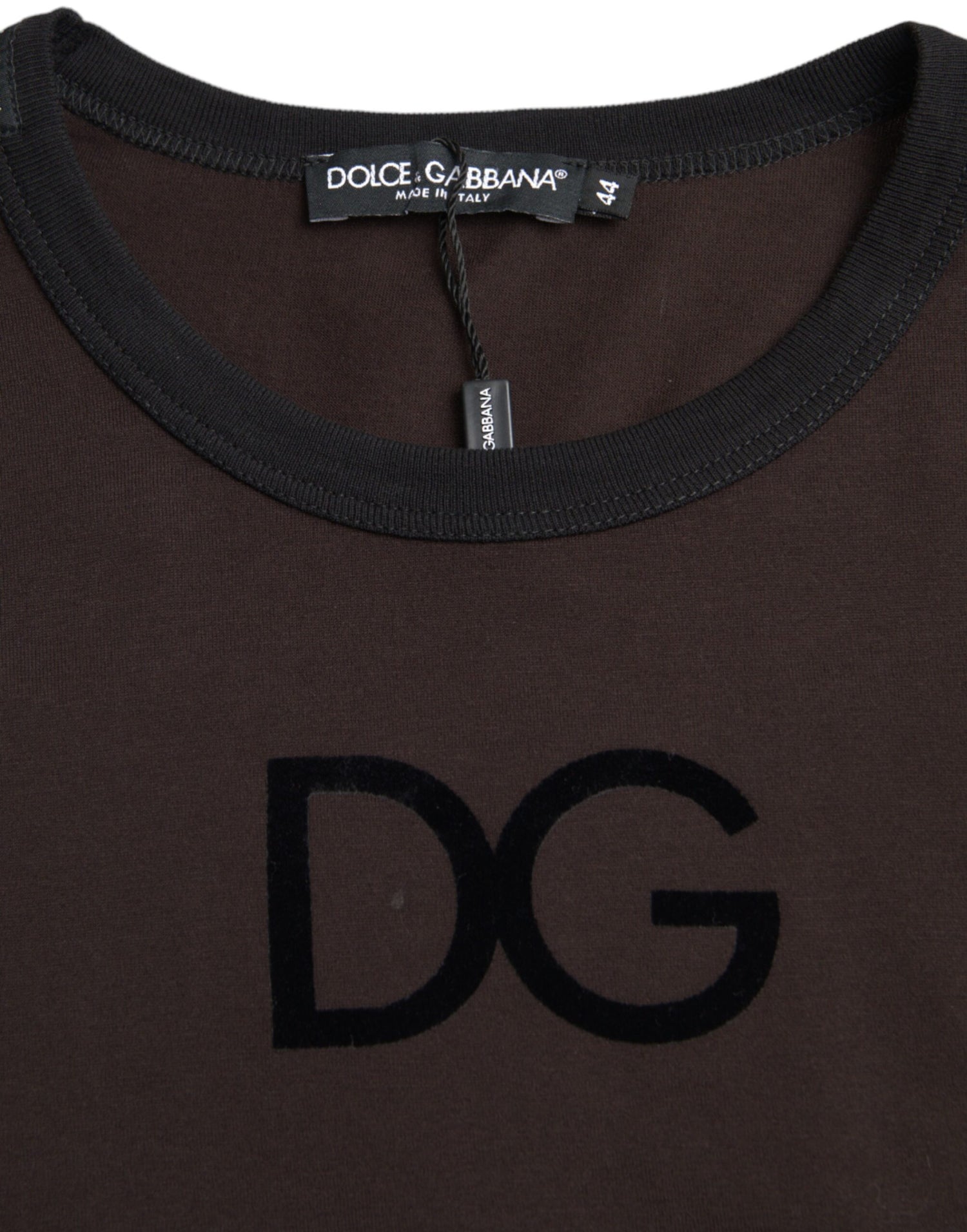 Dolce &amp;amp; Gabbana Brun DG Logo Rundringad Tröja
