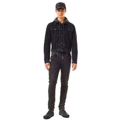 Diesel svarta bomullsjeans och byxor