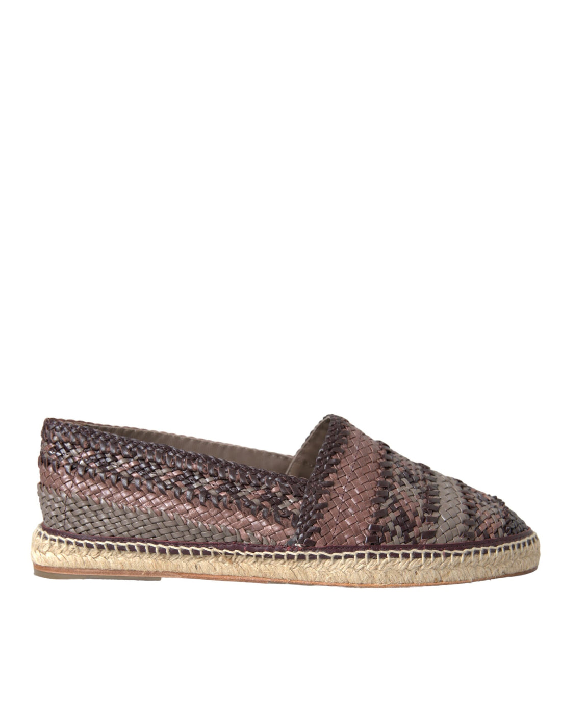 Dolce &amp;amp; Gabbana Bruna Buffalo Läder Espadriller Flats Skor