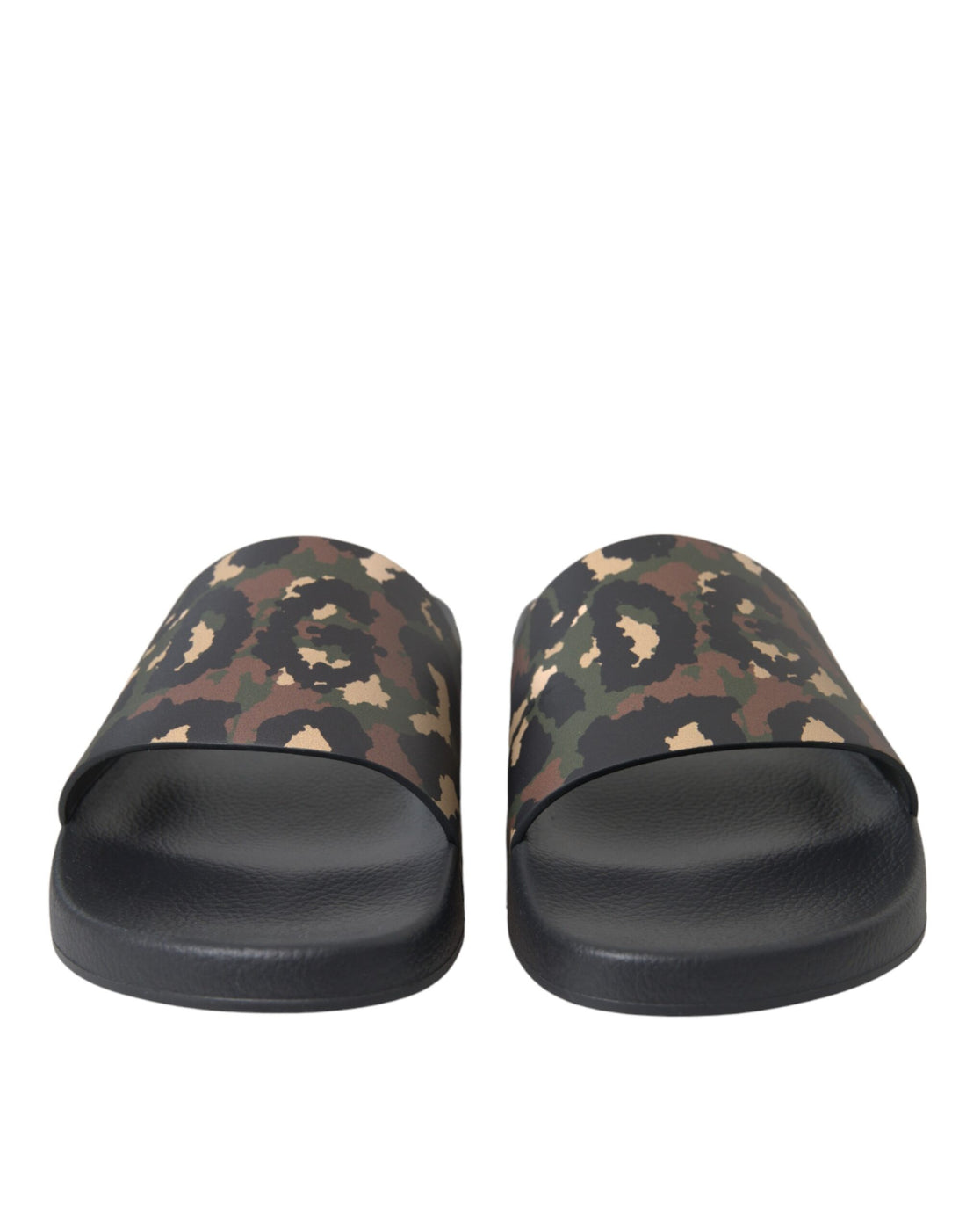 Dolce &amp;amp; Gabbana Flerfärgade Kamouflage Läder Strandskor Herr