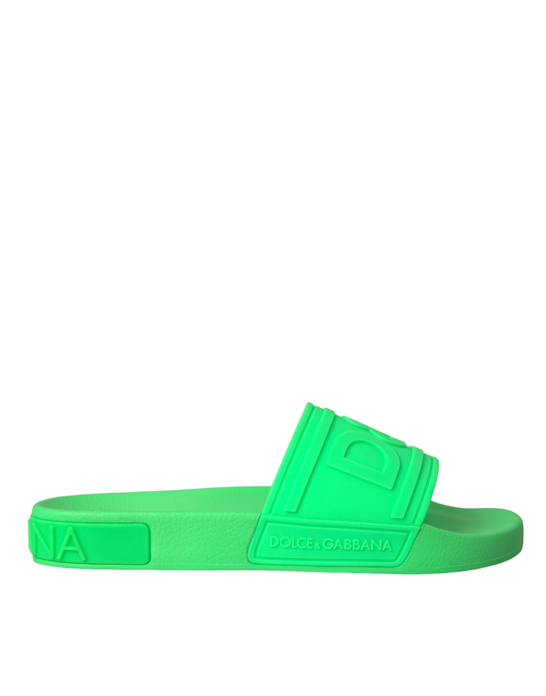 Dolce &amp;amp; Gabbana Gröna Lädersandaler Strandskor