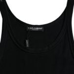 Dolce &amp;amp; Gabbana Svart Linne Ärmlös Underkläder Herr T-shirt