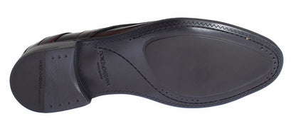 Dolce &amp;amp; Gabbana Svarta Bordeaux Läderklädselskor