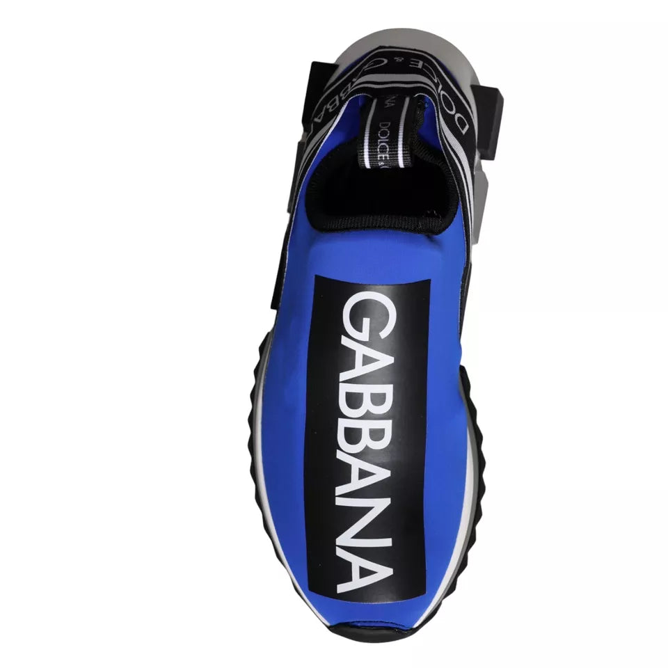 Dolce &amp;amp; Gabbana Blå Logotyp Låga Sorrento Sneakers Skor