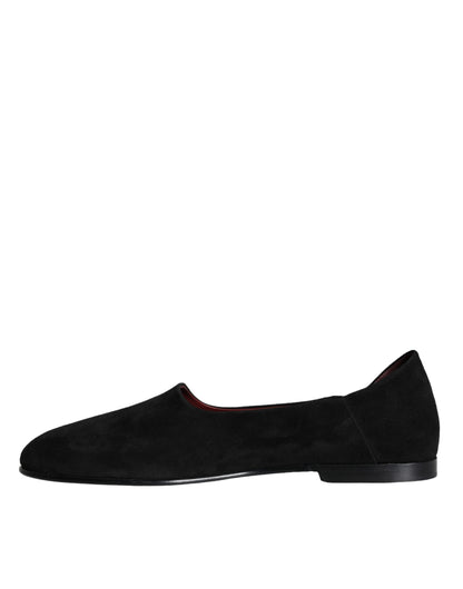 Dolce &amp;amp; Gabbana svarta mockaloafers formella slip-on-skor