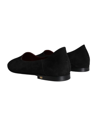 Dolce &amp;amp; Gabbana svarta mockaloafers formella slip-on-skor
