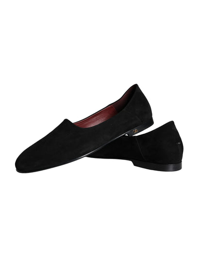 Dolce &amp;amp; Gabbana svarta mockaloafers formella slip-on-skor