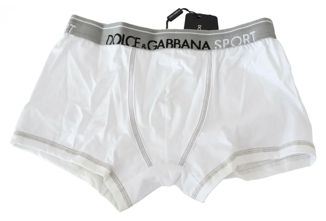 Dolce &amp;amp; Gabbana Vita Bomullsstretch Regular Boxerunderkläder