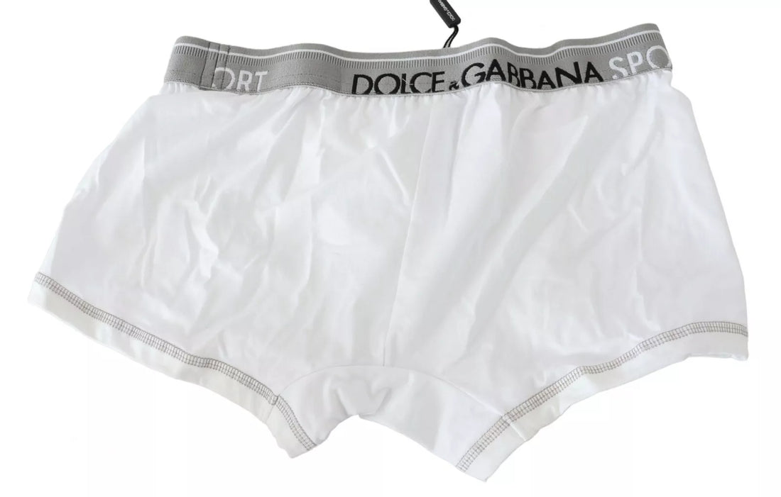 Dolce &amp;amp; Gabbana Vita Bomullsstretch Regular Boxerunderkläder