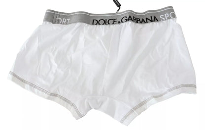Dolce &amp;amp; Gabbana Vita Bomullsstretch Regular Boxerunderkläder