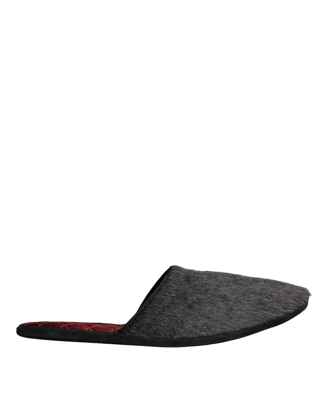 Dolce &amp;amp; Gabbana Svarta Fuskpäls Slip On Skor