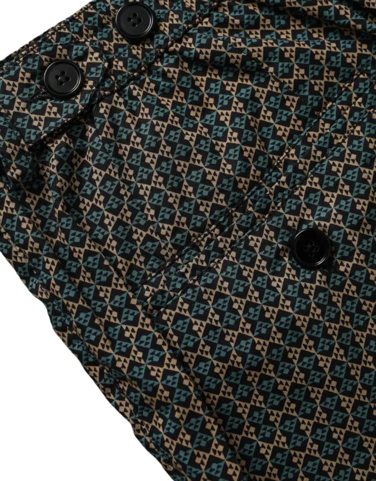 Dolce &amp;amp; Gabbana Bruna Mönstrade Strandkläder Badshorts Badkläder