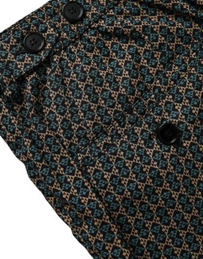 Dolce &amp;amp; Gabbana Bruna Mönstrade Strandkläder Badshorts Badkläder