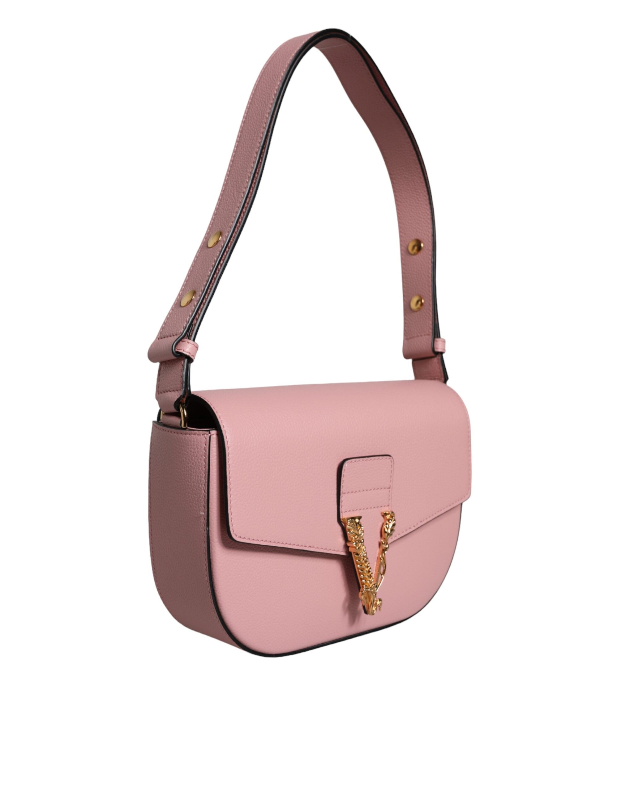 Versace Rosa Kornig Kalvskinnsväska med Logotyp