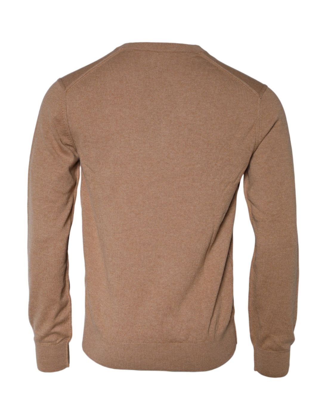 Dolce &amp;amp; Gabbana Brun Kashmir Stickad V-ringad Pullovertröja