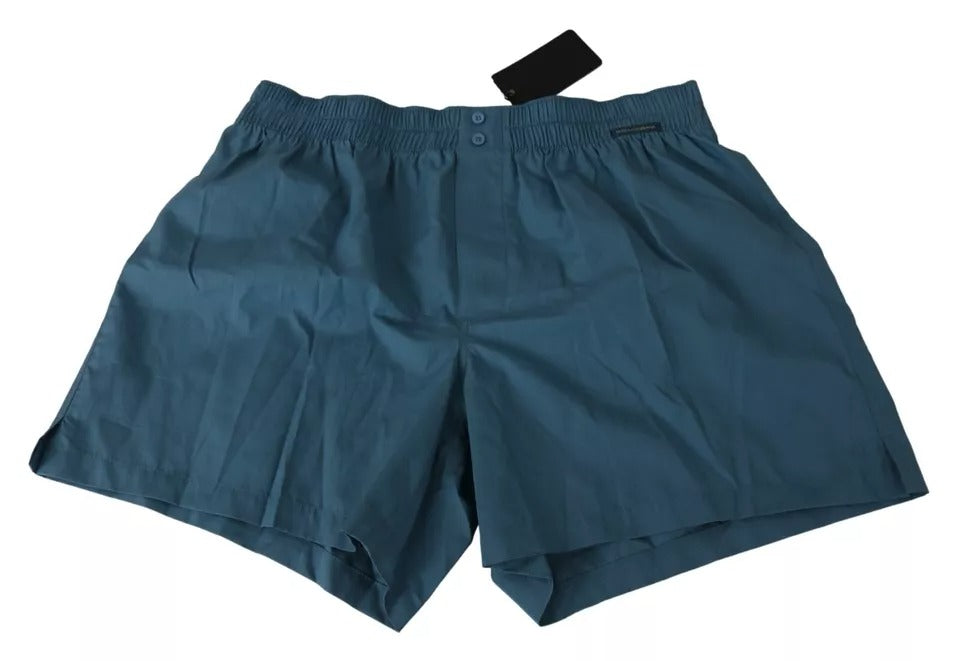 Dolce &amp;amp; Gabbana Blå Bomull Regular Boxershorts Underkläder