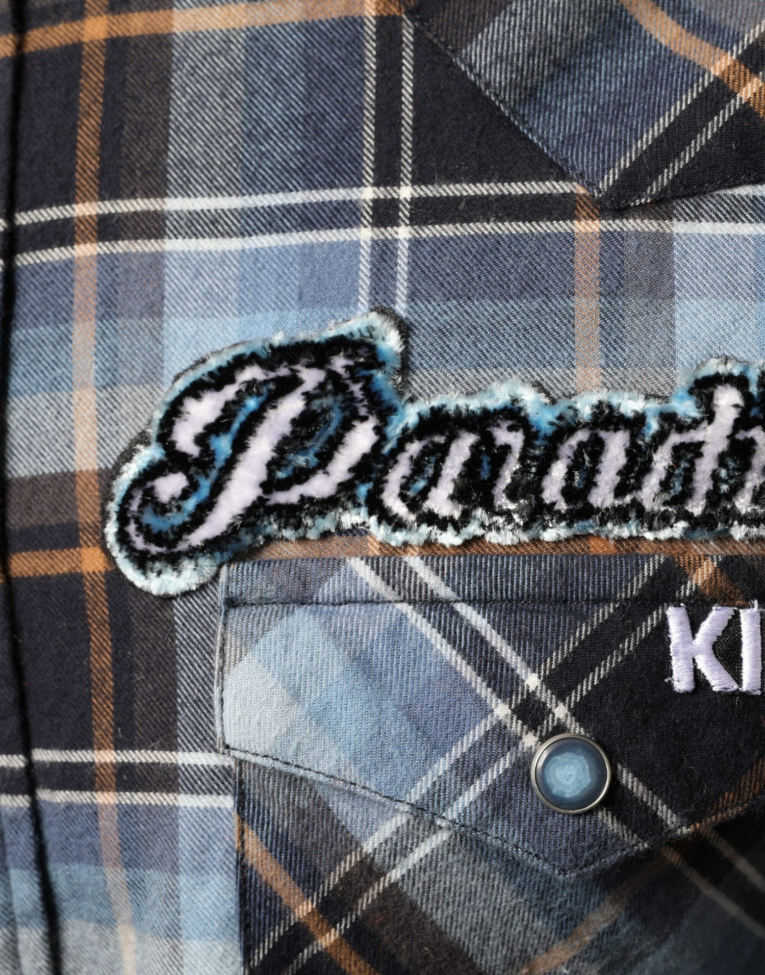 Dolce &amp;amp; Gabbana Flerfärgad Rutig Paradiso Patch Slim Fit Skjorta