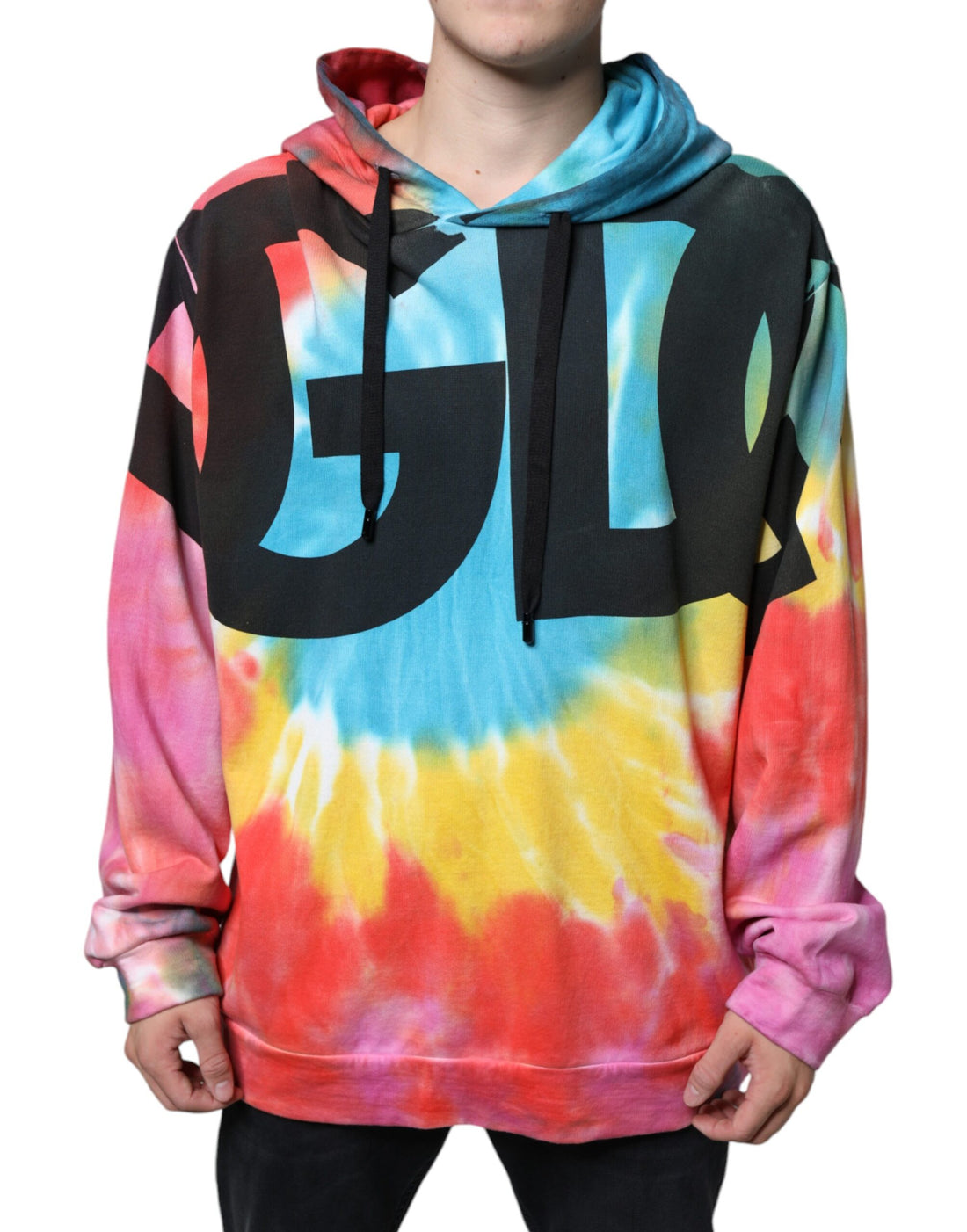 Dolce &amp;amp; Gabbana Flerfärgad Tie Dye Huvtröja med Huva
