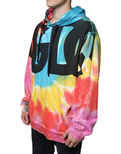 Dolce &amp;amp; Gabbana Flerfärgad Tie Dye Huvtröja med Huva