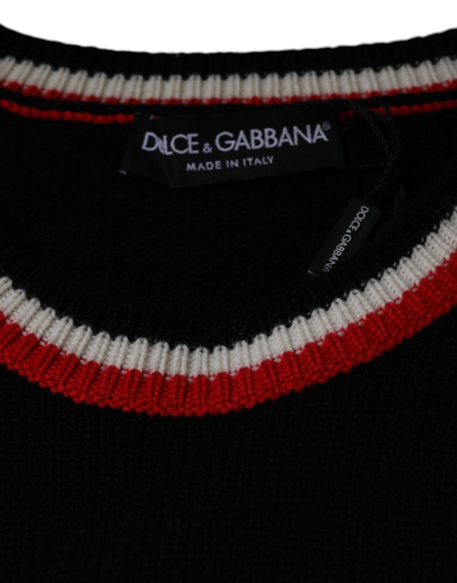 Dolce &amp;amp; Gabbana Svart Cashmere Pig of the Year Pullover-tröja