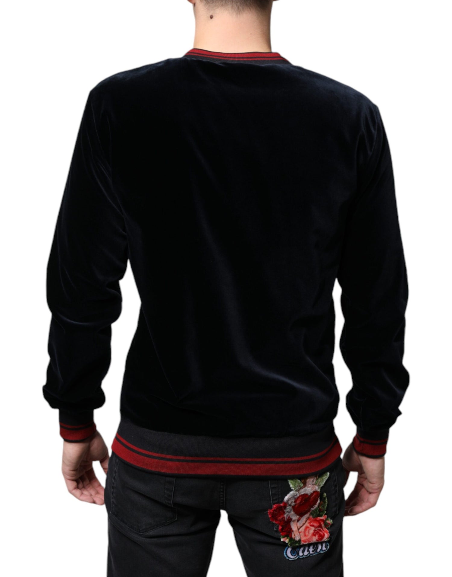 Dolce &amp;amp; Gabbana Flerfärgad Jacquard Rundringad Sweatshirttröja