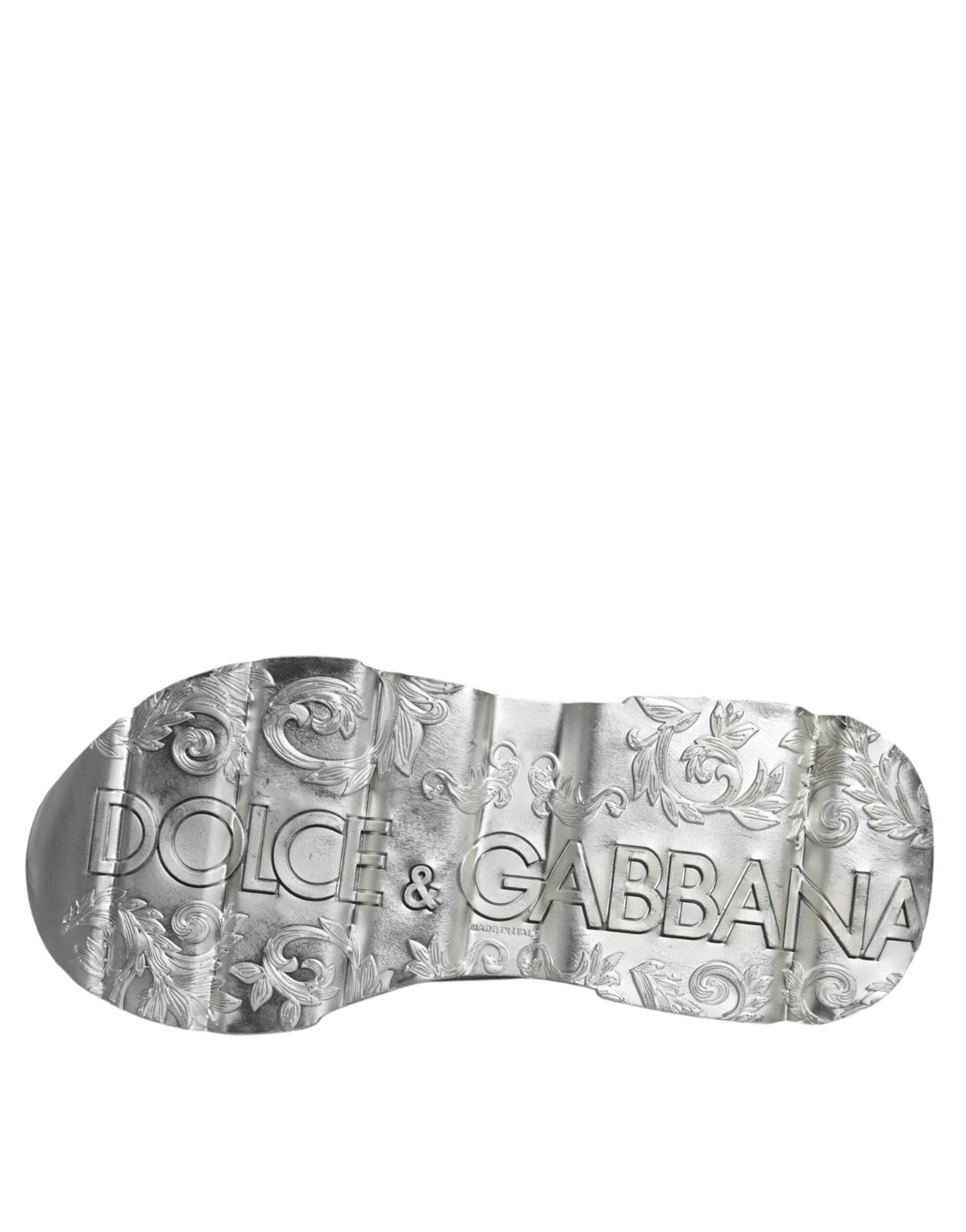 Dolce &amp;amp; Gabbana Vita Silver Daymaster Låga Sneakers Skor