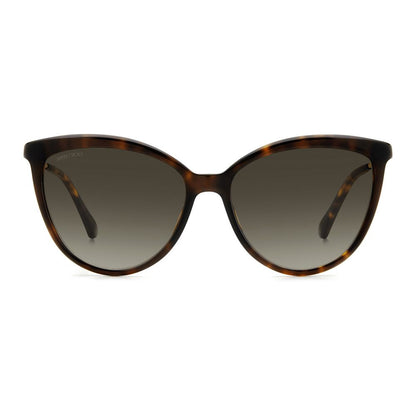 Jimmy Choo bruna metallsolglasögon
