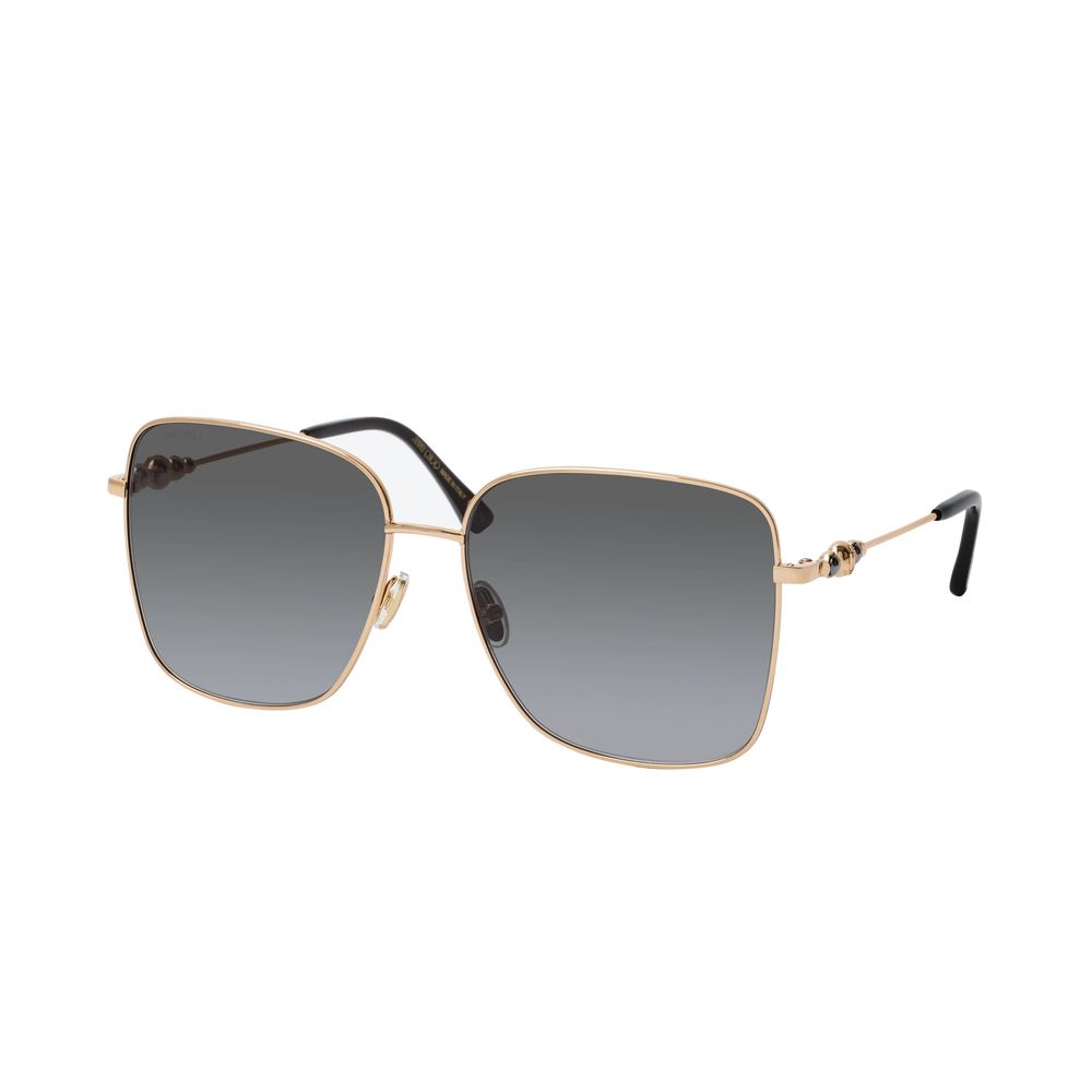 Jimmy Choo guldfärgade metallsolglasögon
