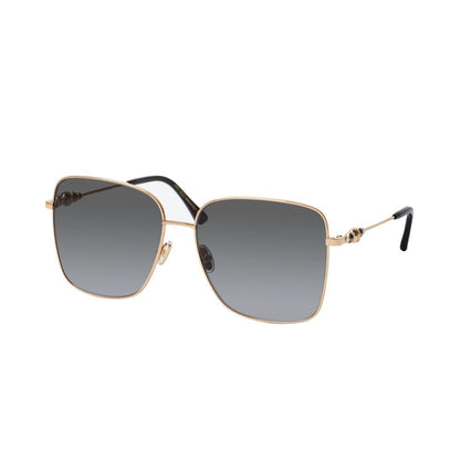 Jimmy Choo guldfärgade metallsolglasögon