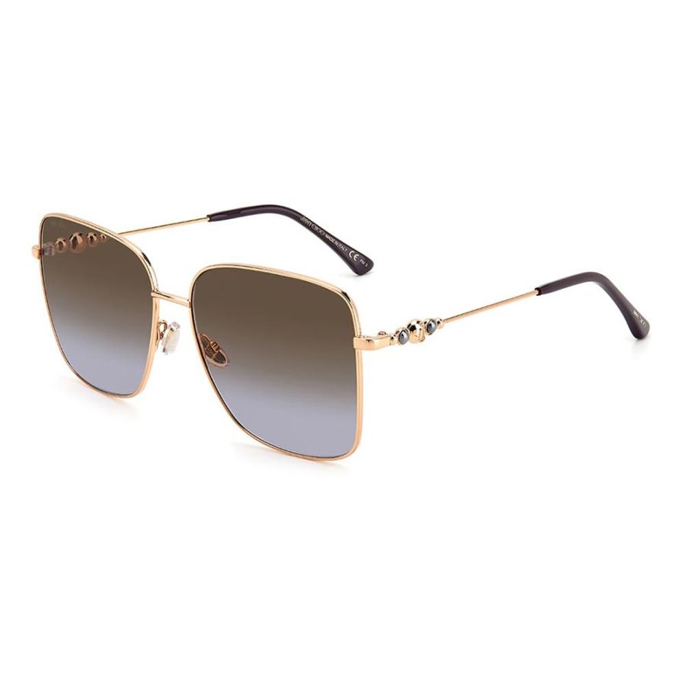 Jimmy Choo guldfärgade metallsolglasögon