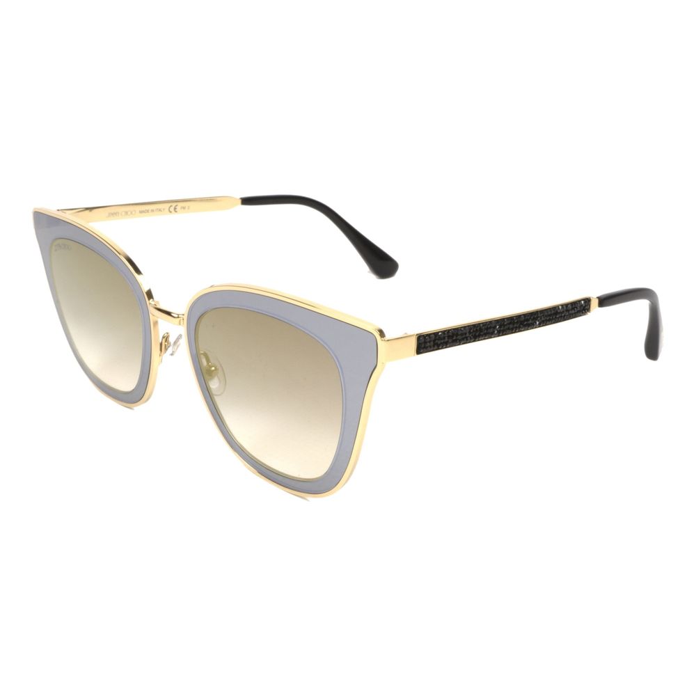Jimmy Choo guldfärgade metallsolglasögon
