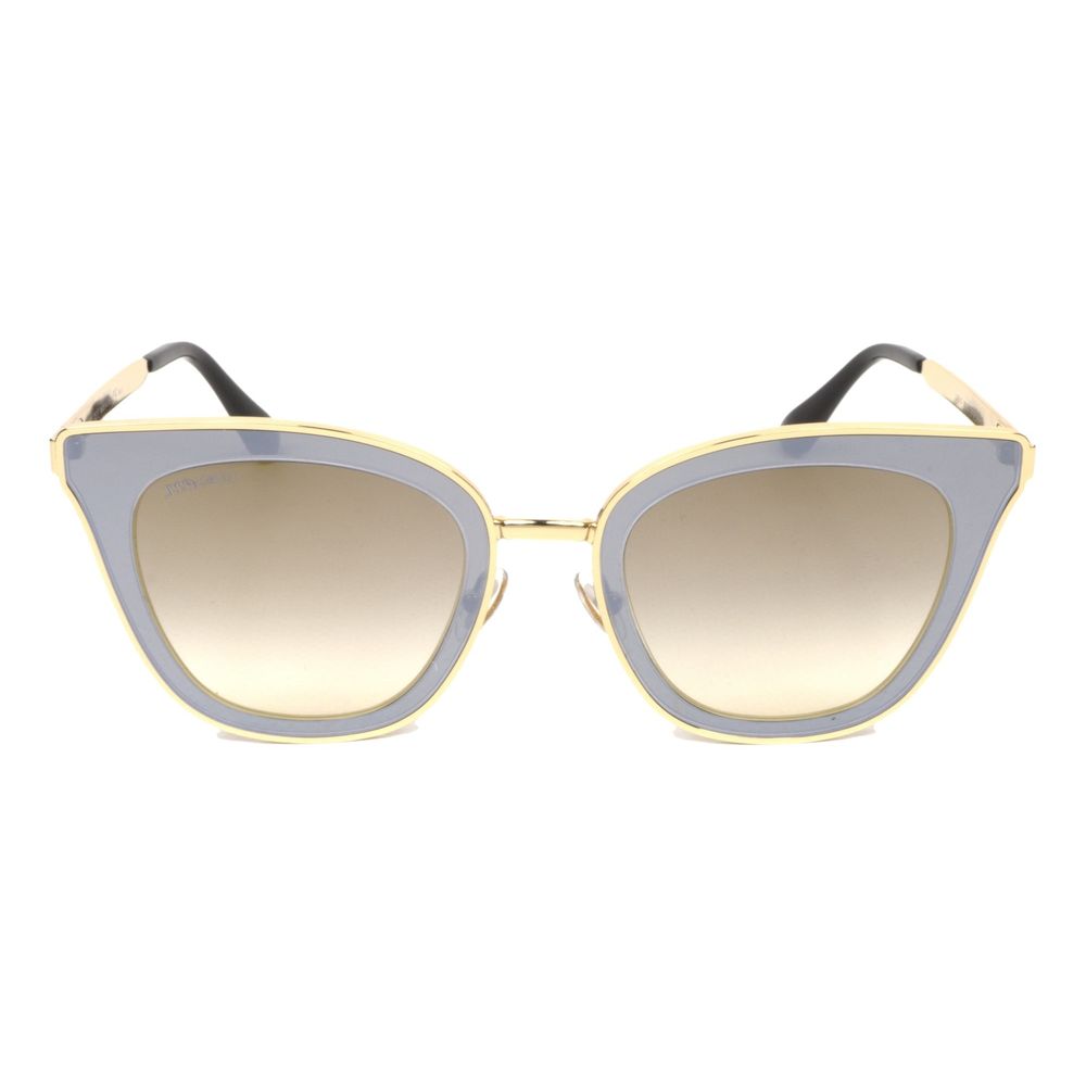 Jimmy Choo guldfärgade metallsolglasögon