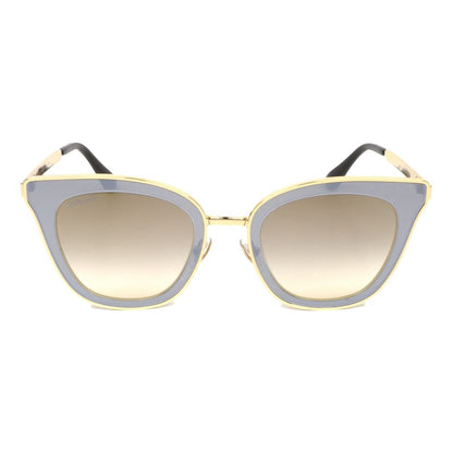 Jimmy Choo guldfärgade metallsolglasögon