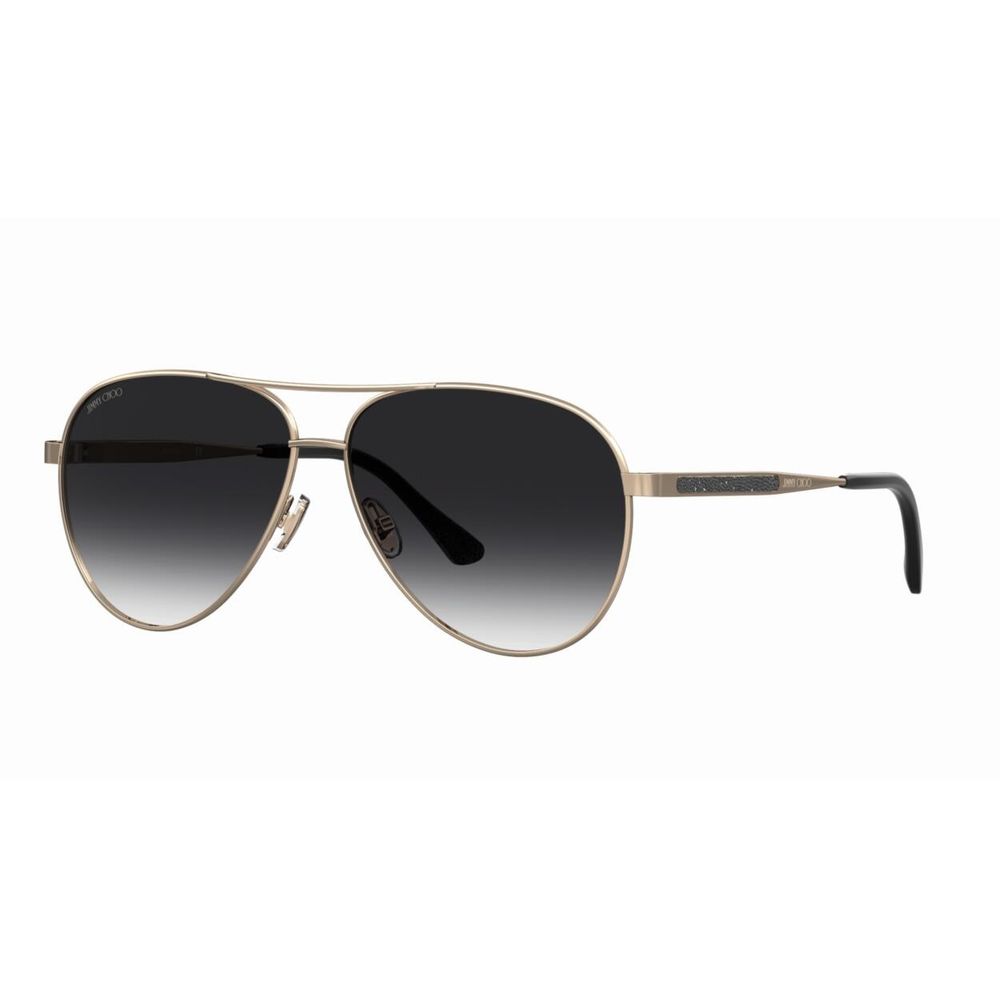Jimmy Choo guldfärgade metallsolglasögon