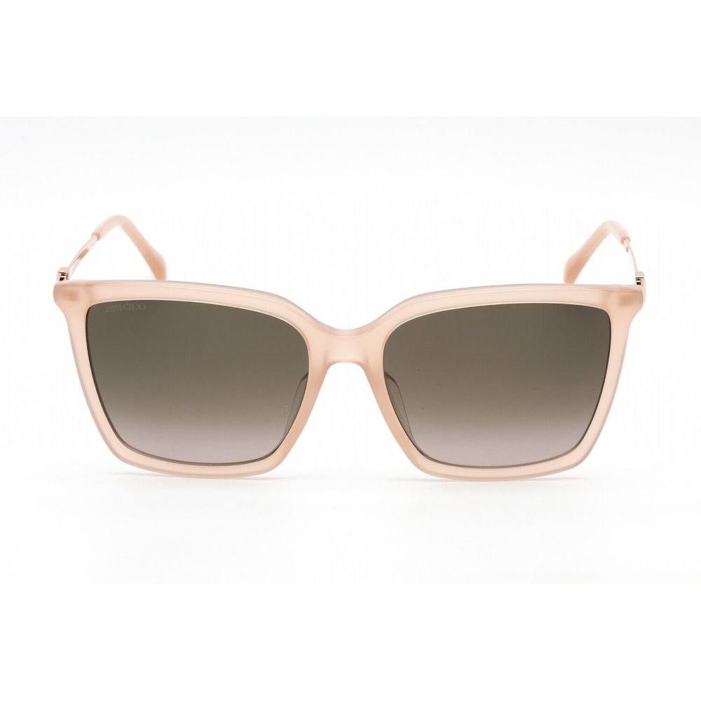 Jimmy Choo guldfärgade metallsolglasögon