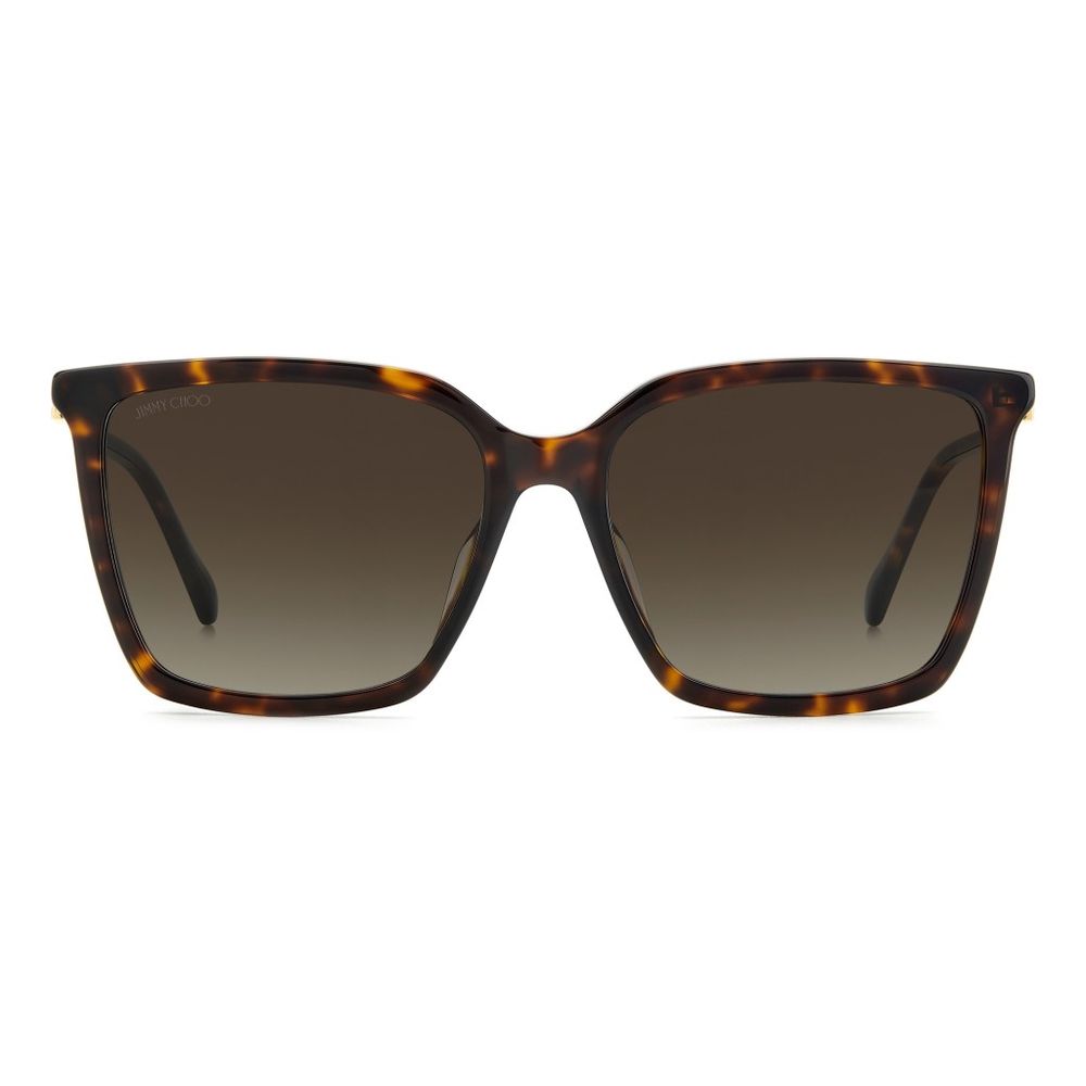 Jimmy Choo guldfärgade metallsolglasögon