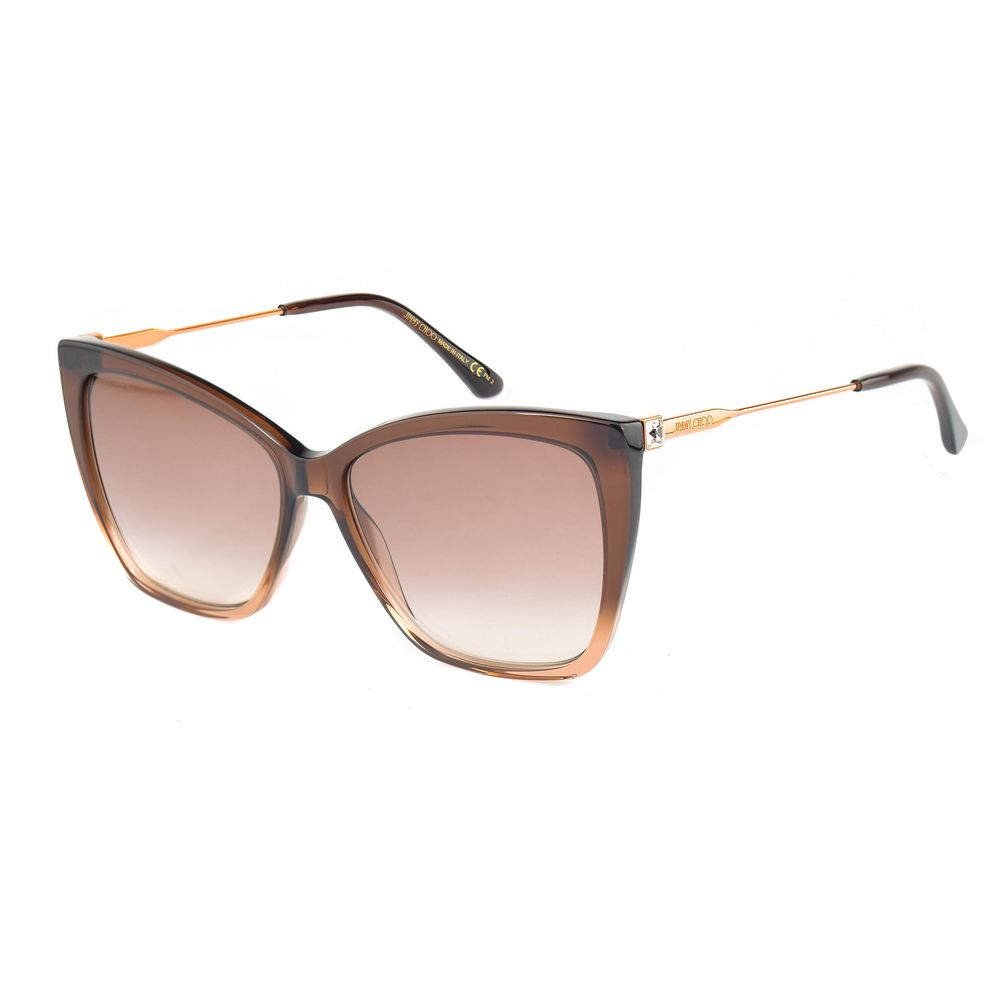 Jimmy Choo bruna metallsolglasögon