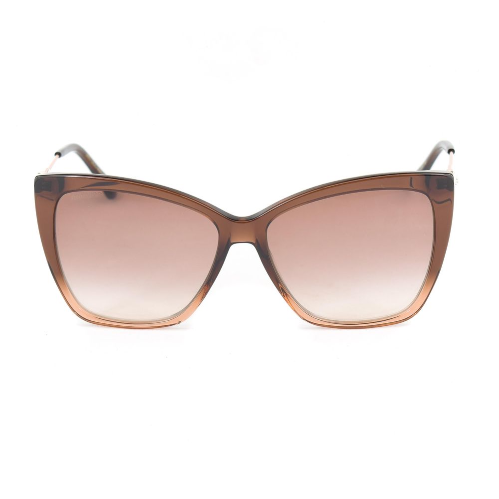 Jimmy Choo bruna metallsolglasögon