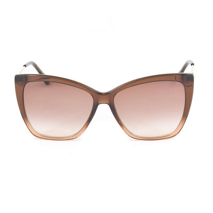 Jimmy Choo bruna metallsolglasögon