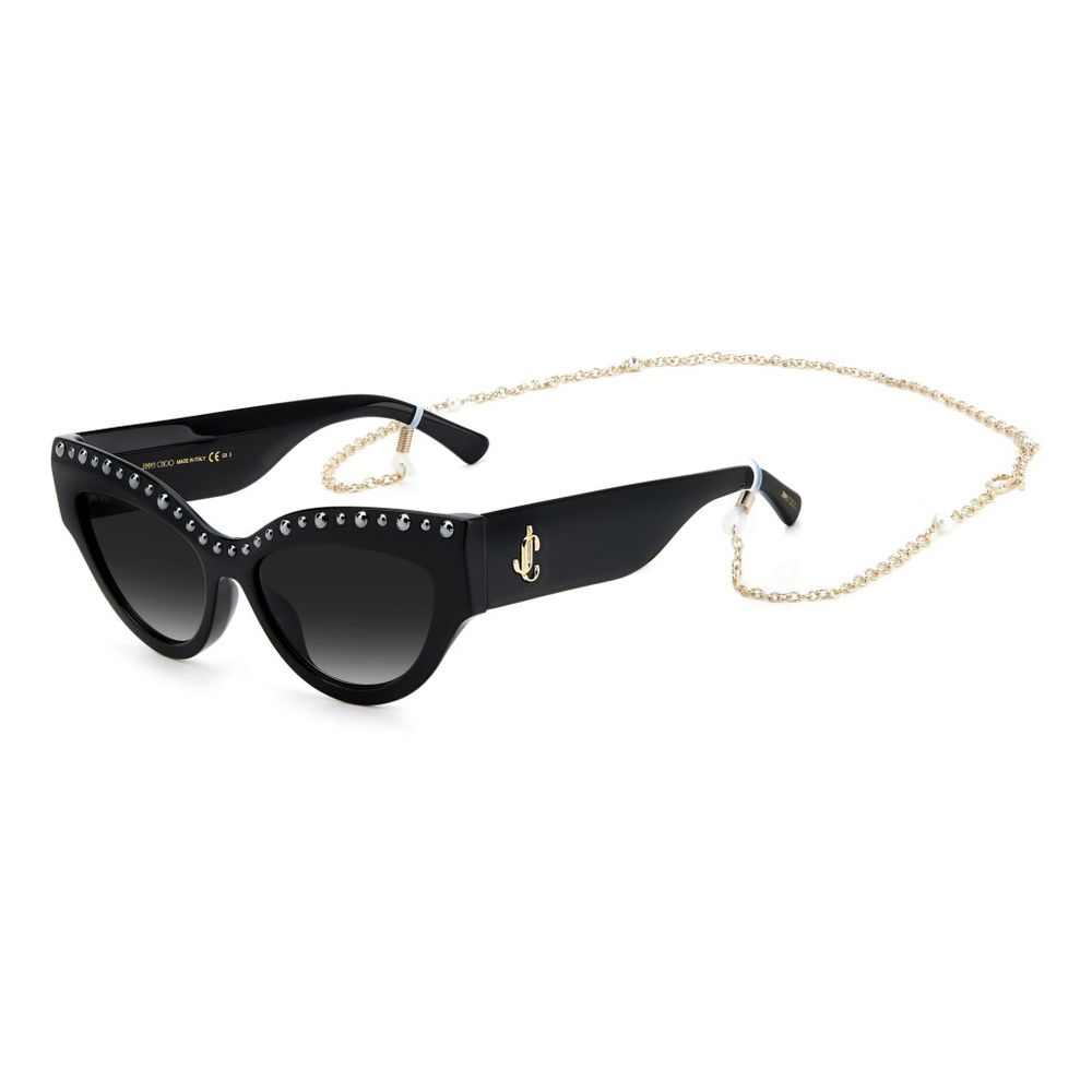 Jimmy Choo svarta acetatsolglasögon