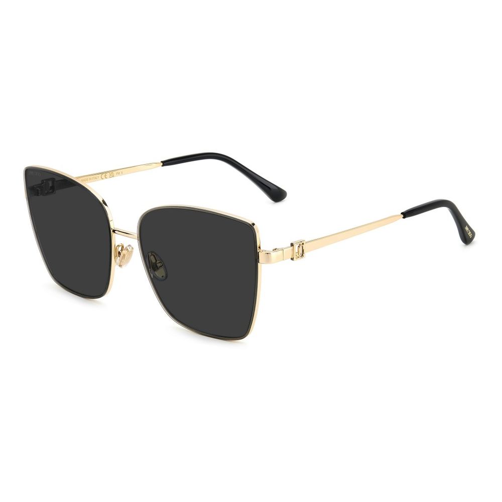 Jimmy Choo guldfärgade metallsolglasögon