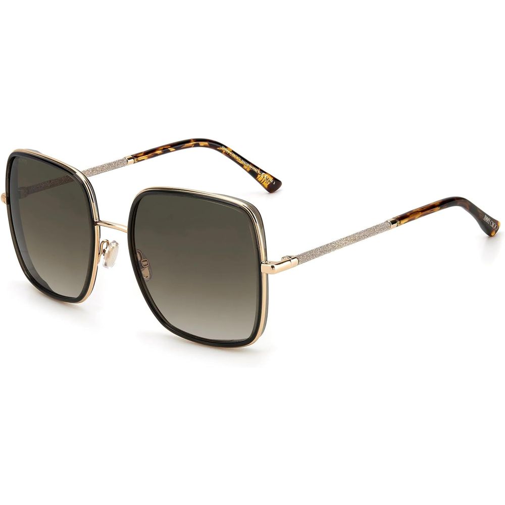 Jimmy Choo guldfärgade metallsolglasögon