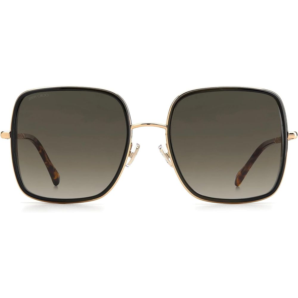 Jimmy Choo guldfärgade metallsolglasögon