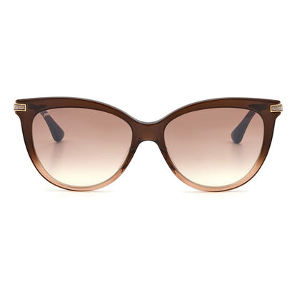Jimmy Choo bruna acetatsolglasögon