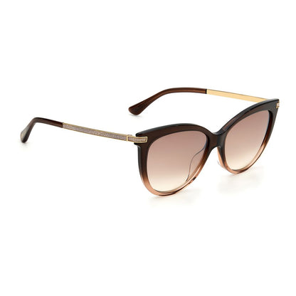 Jimmy Choo bruna acetatsolglasögon