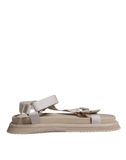 Dolce &amp;amp; Gabbana Beige Nappa Devotion Strap Herr Sandaler Skor