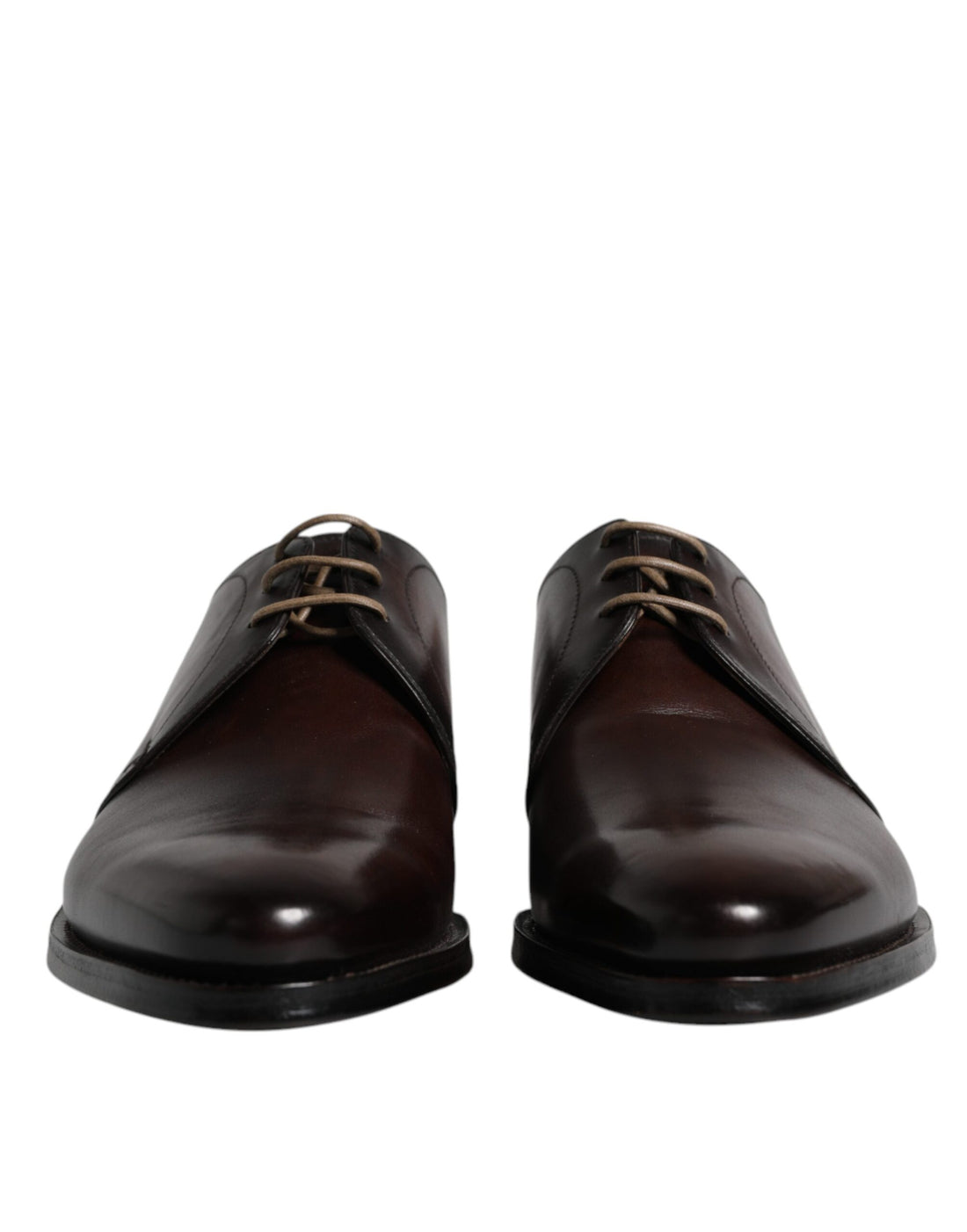 Dolce &amp;amp; Gabbana Svarta Läderskor Med Snörning Herr Derby Formella Skor