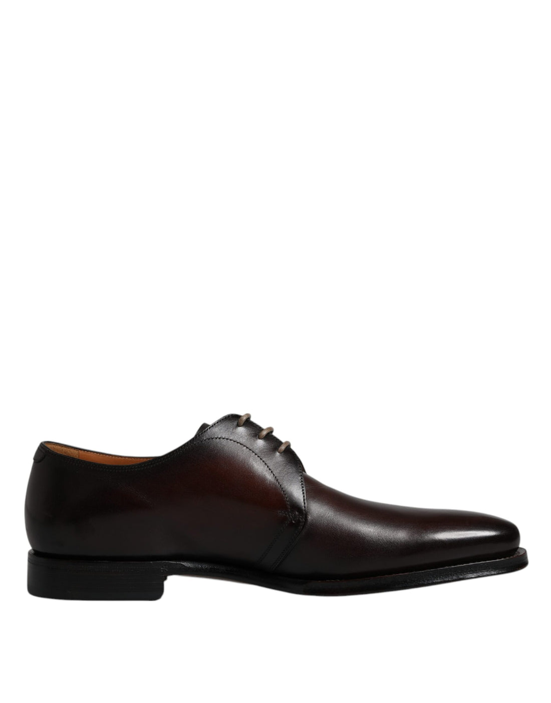 Dolce &amp;amp; Gabbana Svarta Läderskor Med Snörning Herr Derby Formella Skor