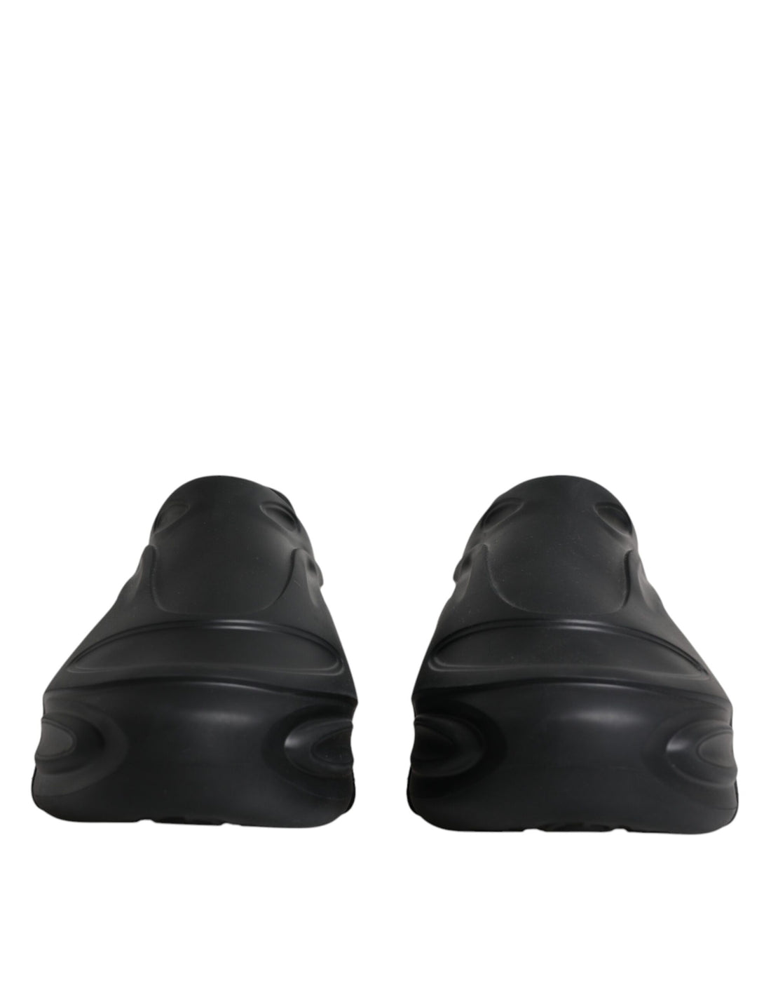 Dolce &amp;amp; Gabbana svarta folierade gummileksaks låga sneakers